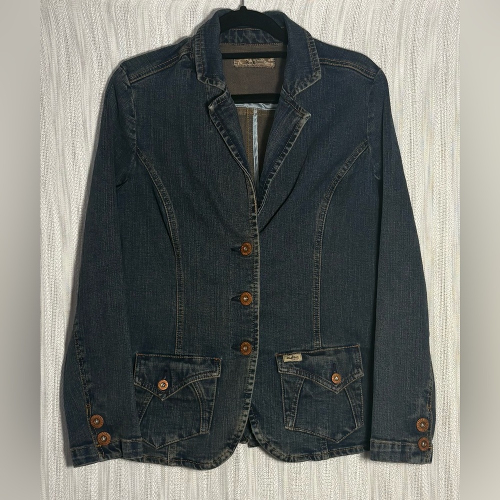 Vintage Levi Strauss Dark Blue Denim Jacket with Button Accents